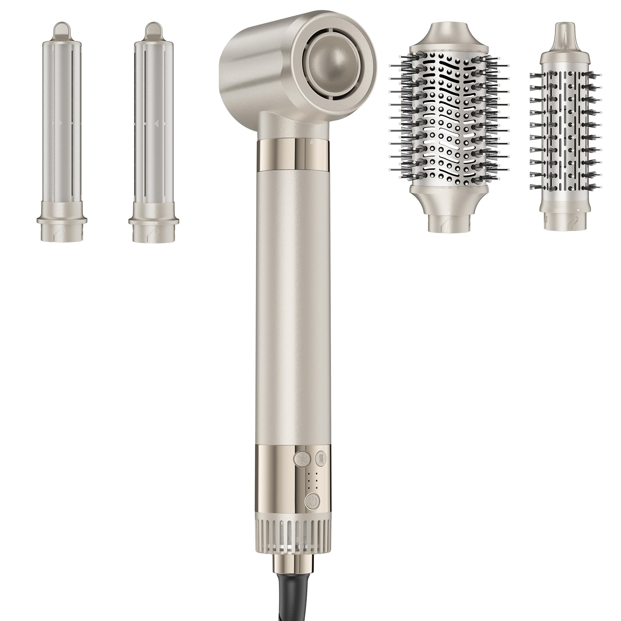 MESCOMB 5 IN 1 High-Speed Air Styler - 1500 Watts Hair Styler No Heat Damage Frizz-Free for Fast Drying, Volumizer, Curl, Straighten, Negative Ionic Multi-Styler for All Hair Types