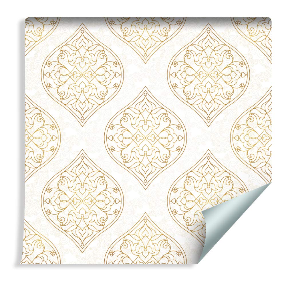 Muralo Papier Peint Rétro - Ornements de Style Oriental - 10m x 53 cm