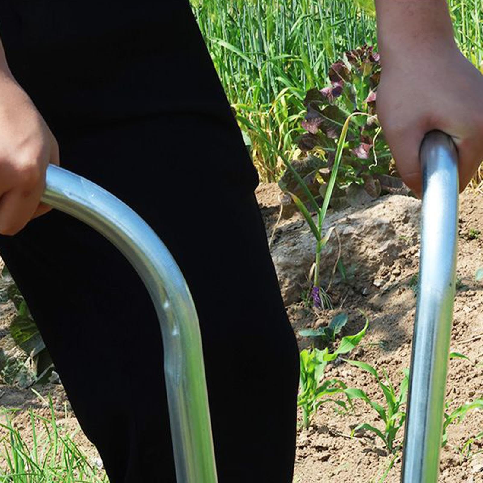 Strumento per piantare piante | per piantare in acciaio | Manico ergonomico da giardino scavatrice forniture per fiori bulbi alberi da frutto