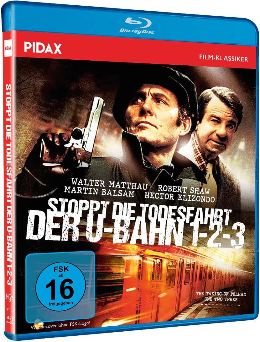 Stoppt die Todesfahrt der U-Bahn 1-2-3 (The Taking of Pelham One Two Three) Spannender Kult-Thriller mit Starbesetzung (Pidax Film-Klassiker) [Blu-ray]