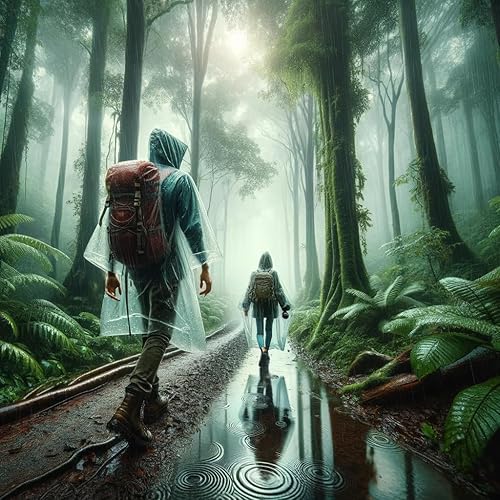 Vista 12 de Hagon PRO - Ponchos de lluvia desechables para adultos (paquete de 5)