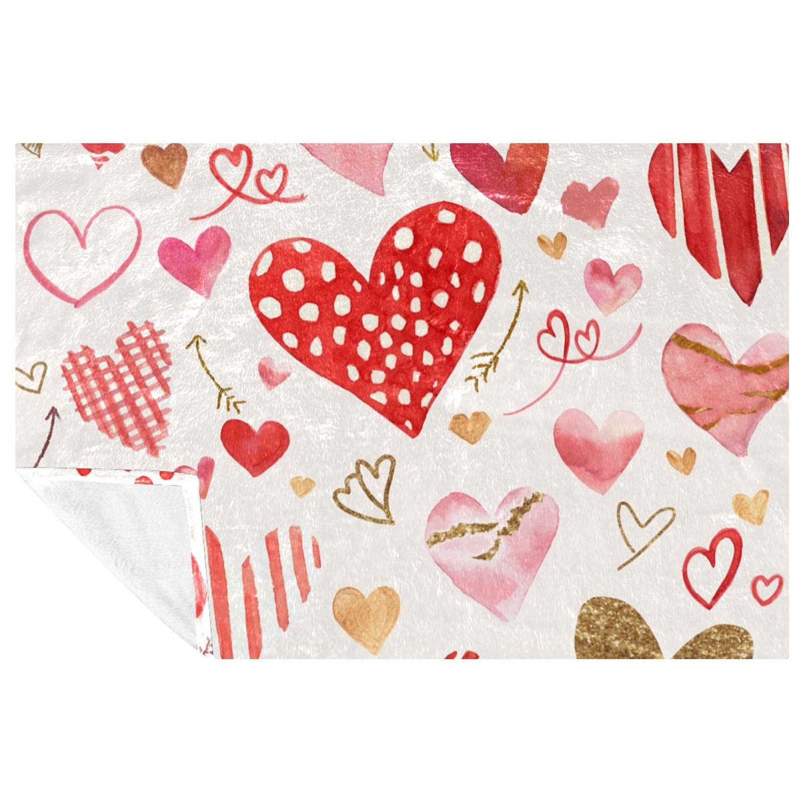 Couverture douce aquarelle pour vos pique-niques et soirées canapé cocooning