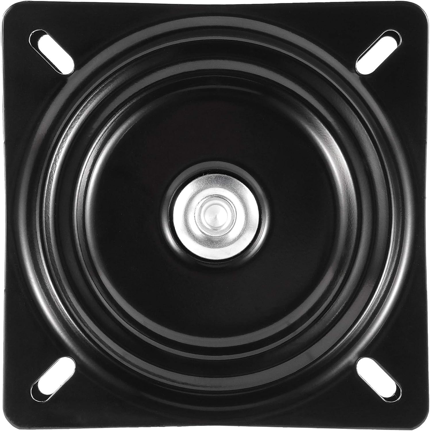 178 mm drehbare Platte, 360 ° drehbare Platte, drehbare Platte mit Kugellager, Drehplatte aus Stahl für Küchenbarhocker, Thekenstühle, Schwarz