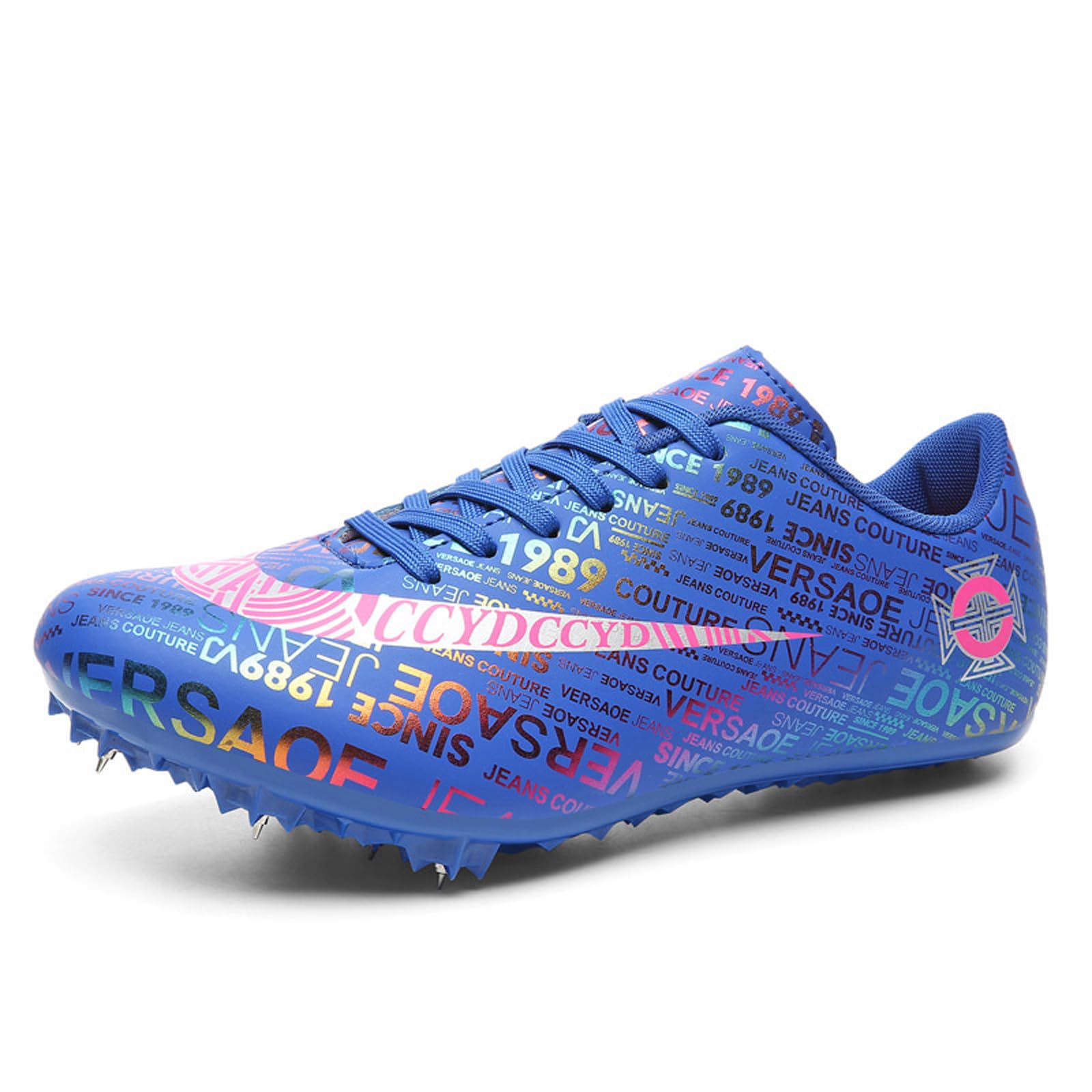 picos de atletismo,Clavos de Running,Ligero Transpirable Zapatillas Deportivas Profesionales,CóModas,Antideslizantes,Zapatillas de Entrenamiento,8 Clavos,para Hombre,Mujer,Junior,para Pista