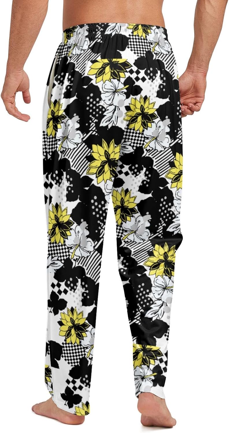 Mzrtyj Men's Pajama Pants Lounge Sleep Bottoms Funny PJ Pants Sleepwear for Men - Image 2