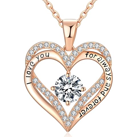 18K Rose Gold Necklaces for Women Birthday Gifts for Women Jewelry for Women Birthd...