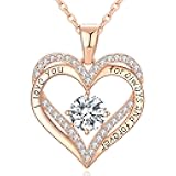 18K Rose Gold Necklaces for Women Birthday Gifts for Women Jewelry for Women Birthday Gifts for Wife Girlfriend Daughter Wife Birthday Gifts for Anniversary Mothers Day Christmas Valentines Gifts
