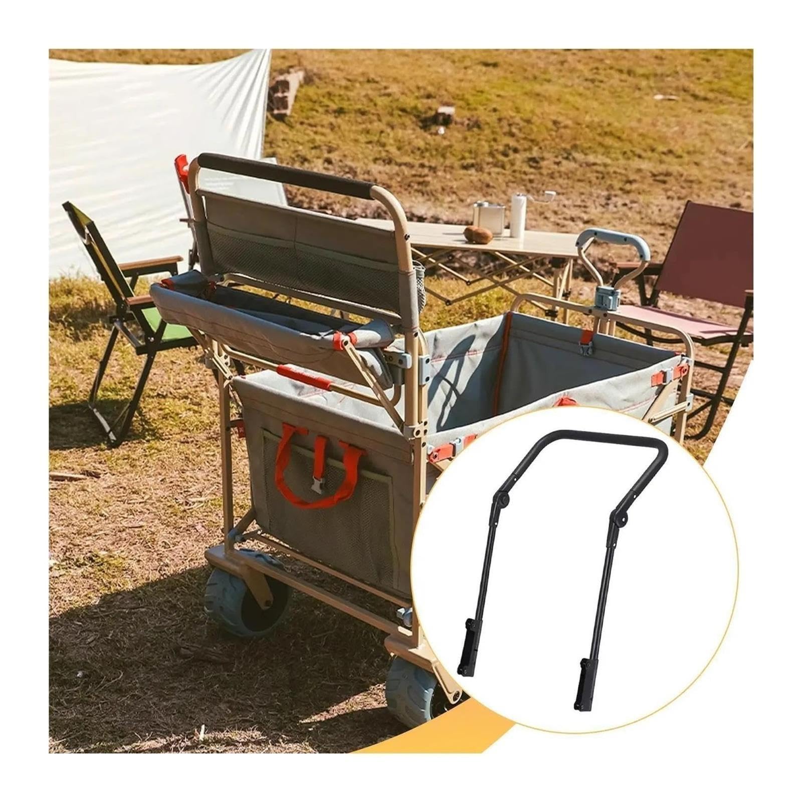 Asa Telescópica Asa de Carro Plegable Hierro Negro