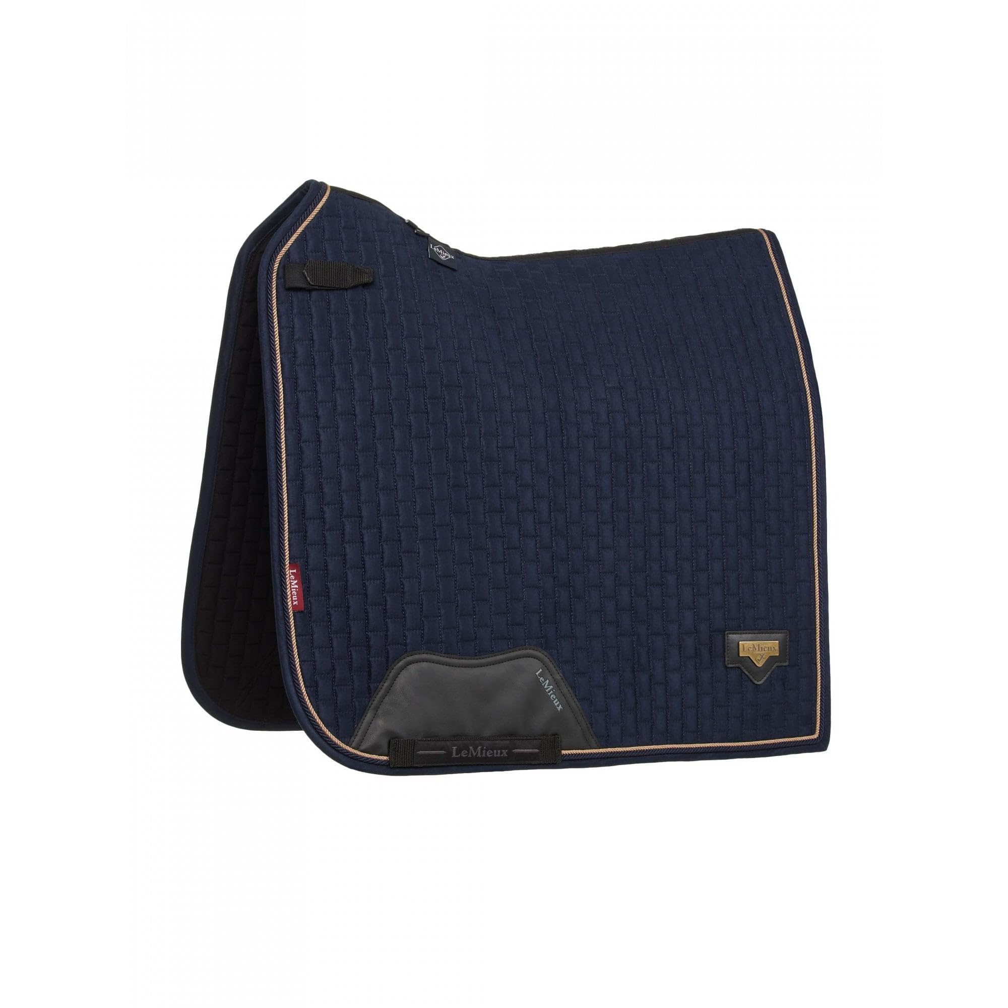 LeMieux Puissance Suede Dressage Pad - Equestrian Saddle Pad - Breathable - Navy - Small/Medium
