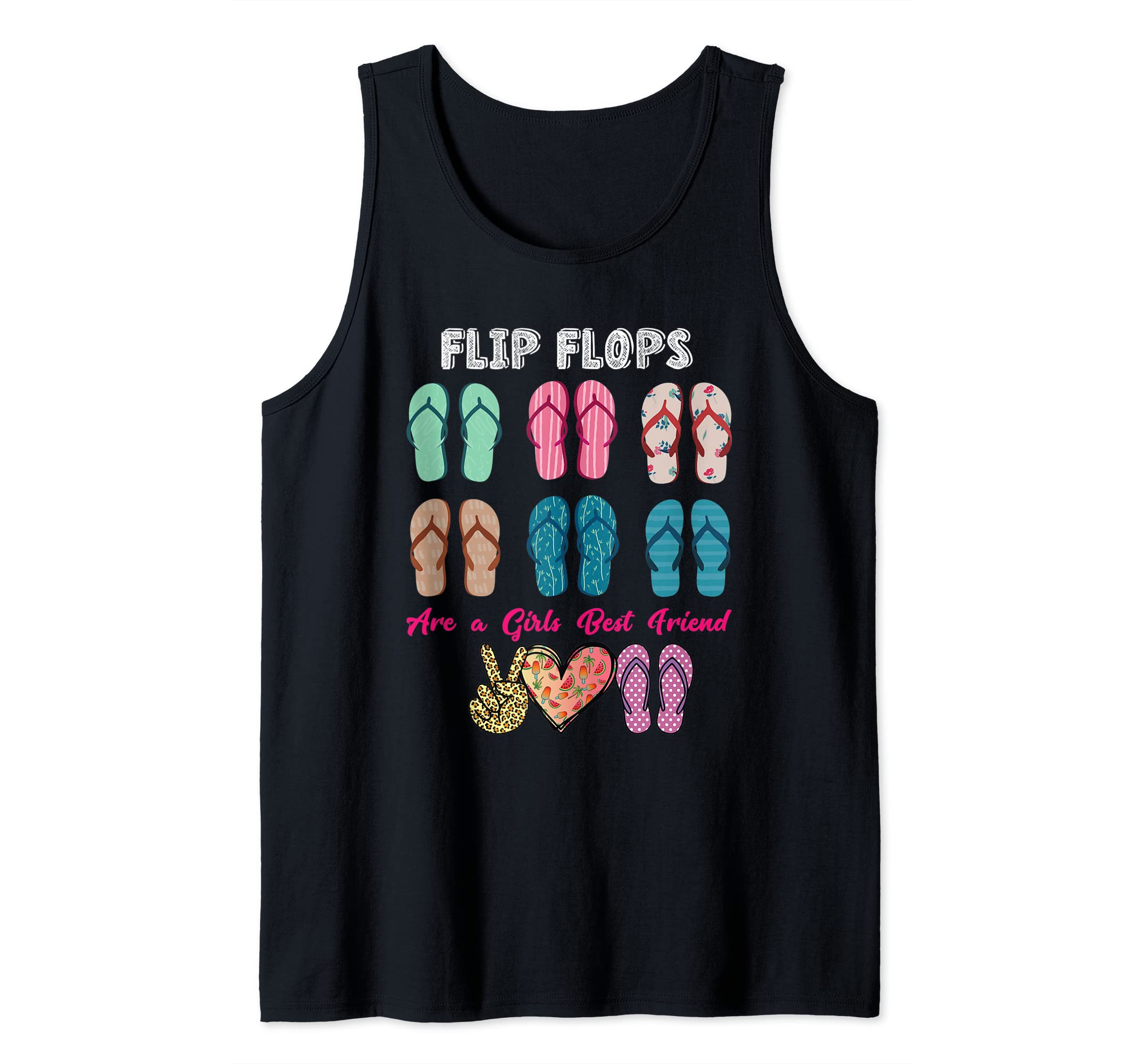 Girls Flip Flops Women Flipflops Camper Peace Love Flip Flop Tank Top