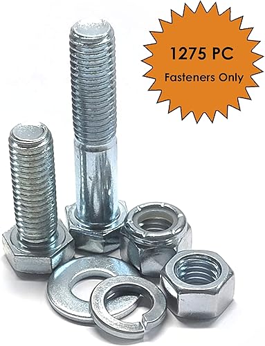 Miniatura 3 de Titan Industrial Supply Surtido de cajones de metal de rosca gruesa de acero inoxidable de 1275 piezas