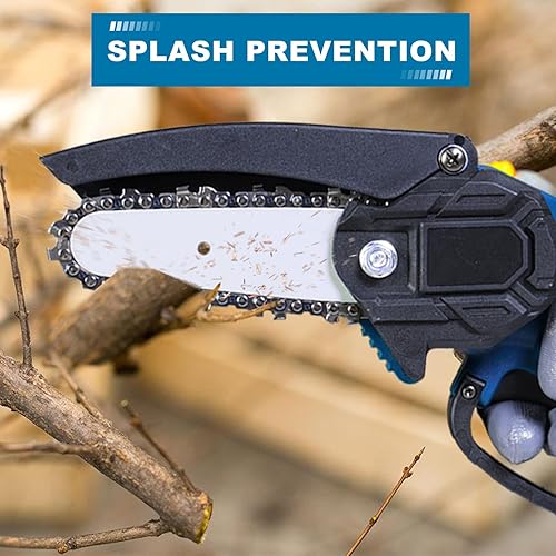 Miniatura 6 de Torin ACP01B Mini motosierra inalámbrica de 4 pulgadas: motosierra portátil eléctrica (alimentada por batería) para cortar madera, poda de jardín,