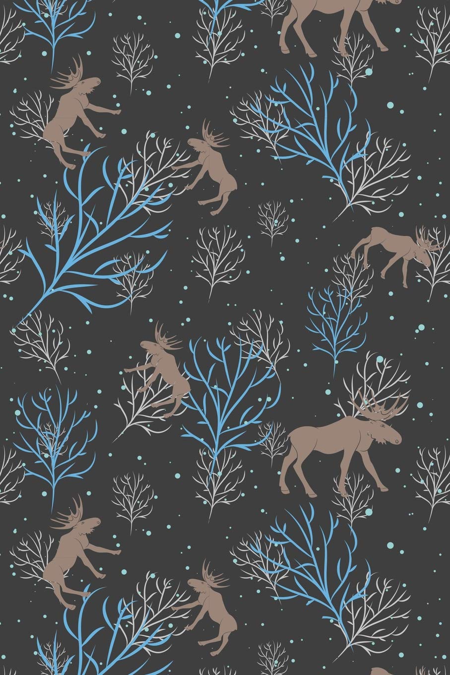 Moose Notebook: Blank Lined Elk Journal, Softcover (6x9 inches) with 120 Pages