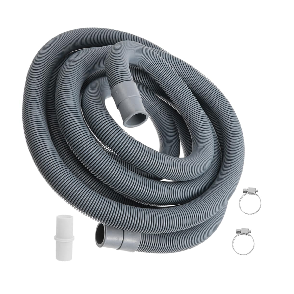 Manguera De Drenaje Extensión Lavadora Manguera De Agua Portátil Tubo Descarga Flexible Oscuro
