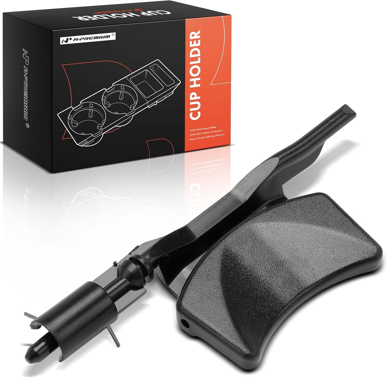 A-Premium Cup Holder Compatible with Mercedes-Benz GLE300d, GLE350, GLE350d, GLE400, GLE43 GLE450 GL63 AMG, GLE500, GLE500e, GLE550, GLE550e, GLE63 AMG S, GL350, GL450, GL500, GL550, Left Side, Black