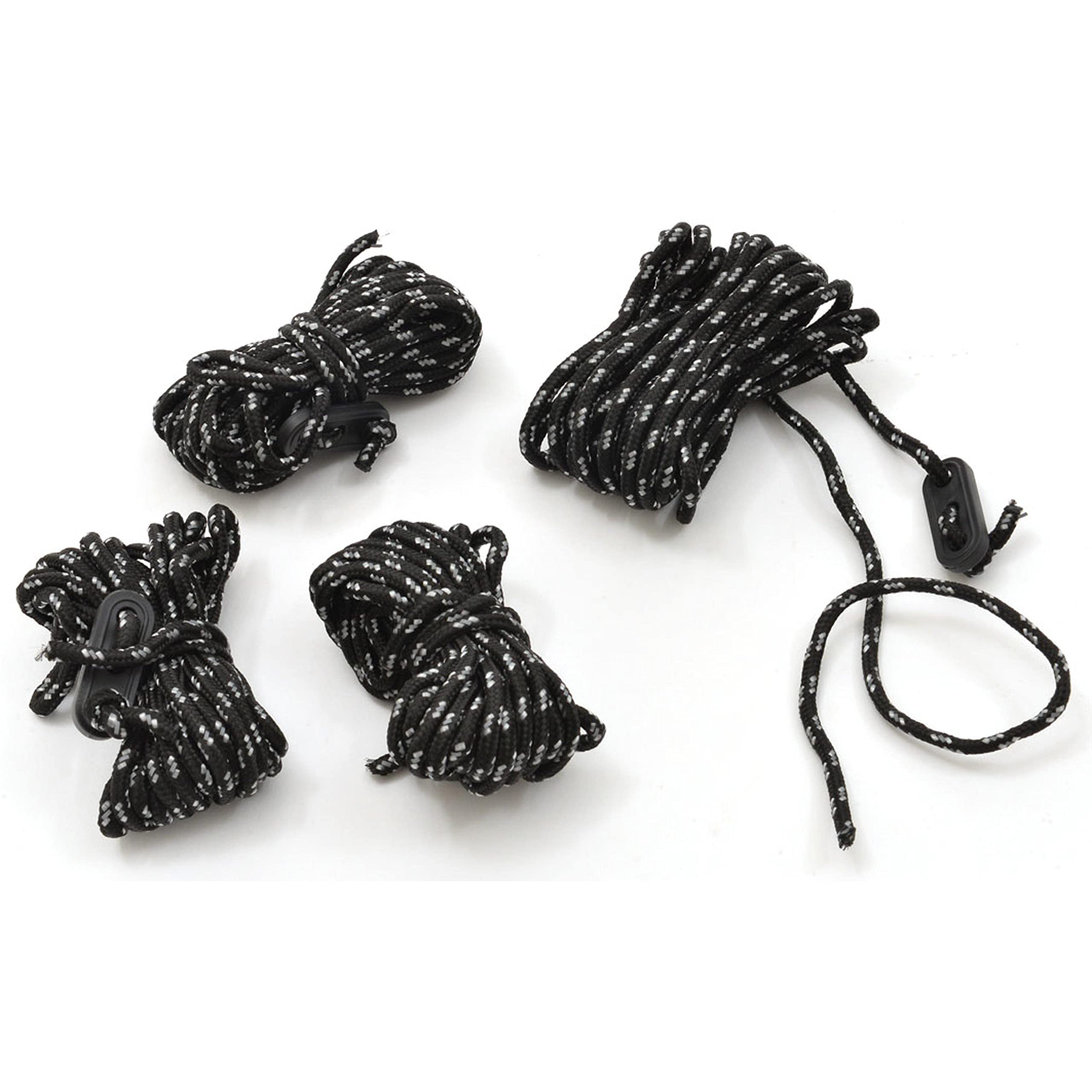 Hi-Gear Reflect Ropes 4mm X 4m, Black, One Size