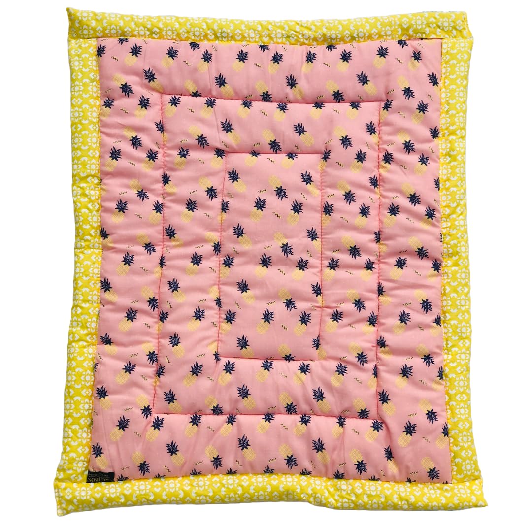 RURIBOSY |Bedding Mattress for Cotton, Baby Sleeping Bed Set Godari Baby Cradle |Sleeping Mat |Multi Purpose Cushioned Bed |Baby Bed for 0 to 2 Years.
