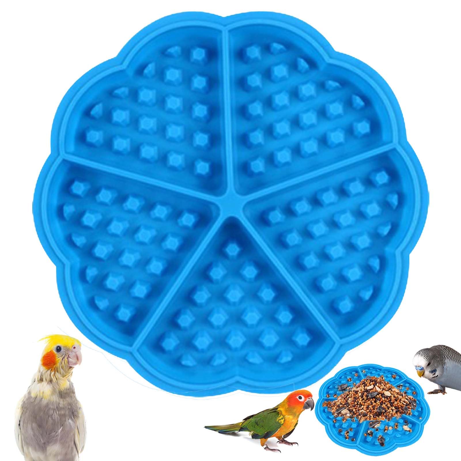 Bird Slow Feeder Mats, Bird Foraging Toys Puzzle, Interactive Parrot Foraging Toys to Increase Feeding Time, Bird Enrichment Toys for Parakeet, Cockatiel, Conure, Budgies,Bird Cage Accessories