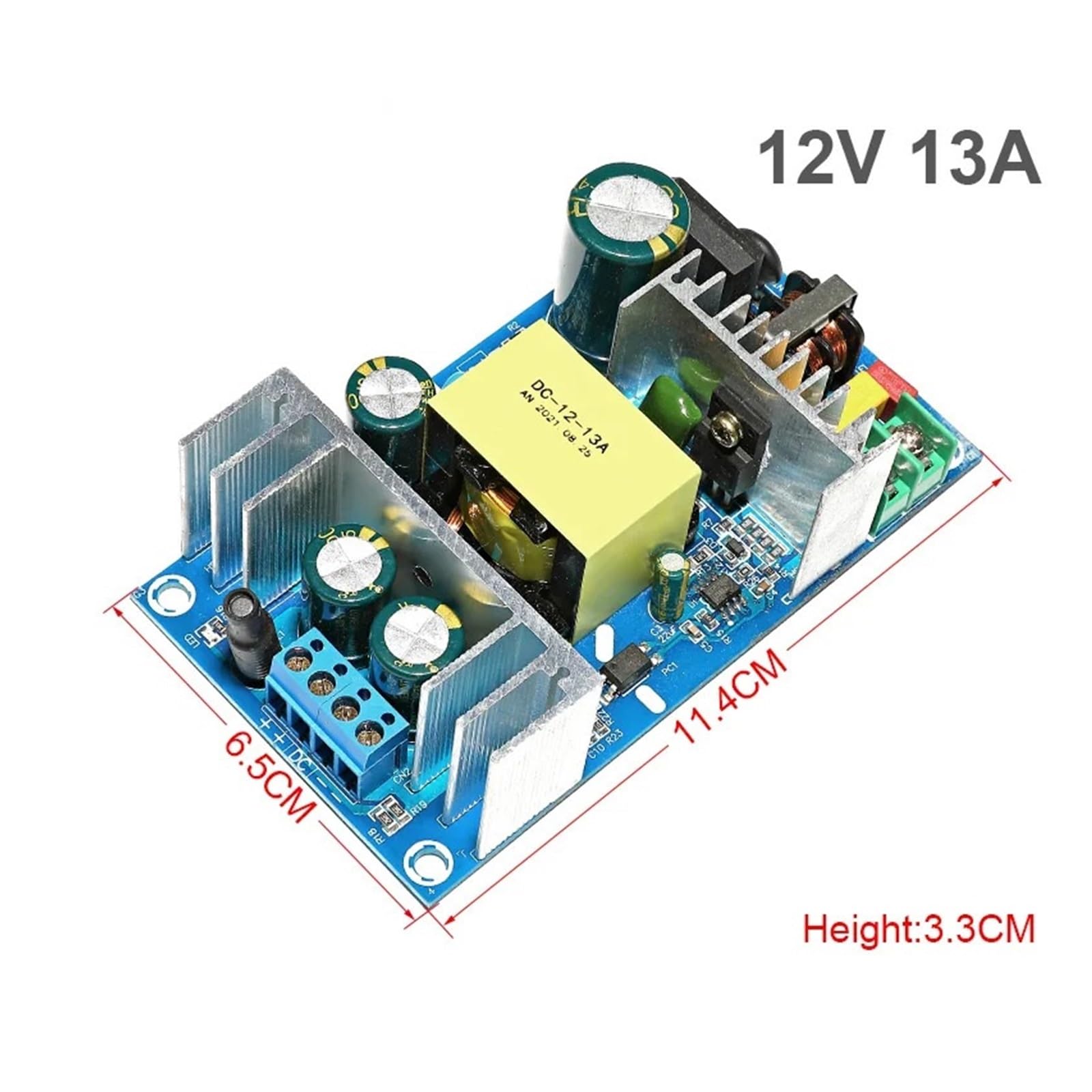 Geregeltes DC-Universal-Schaltnetzteil AC 85-265V zu DC 5V 12V 24V Step Down Transformator Netzteil 1A 2A 4A 6A 8A 9A 13A Schaltnetzteil Modul Bare Board(12V13A)
