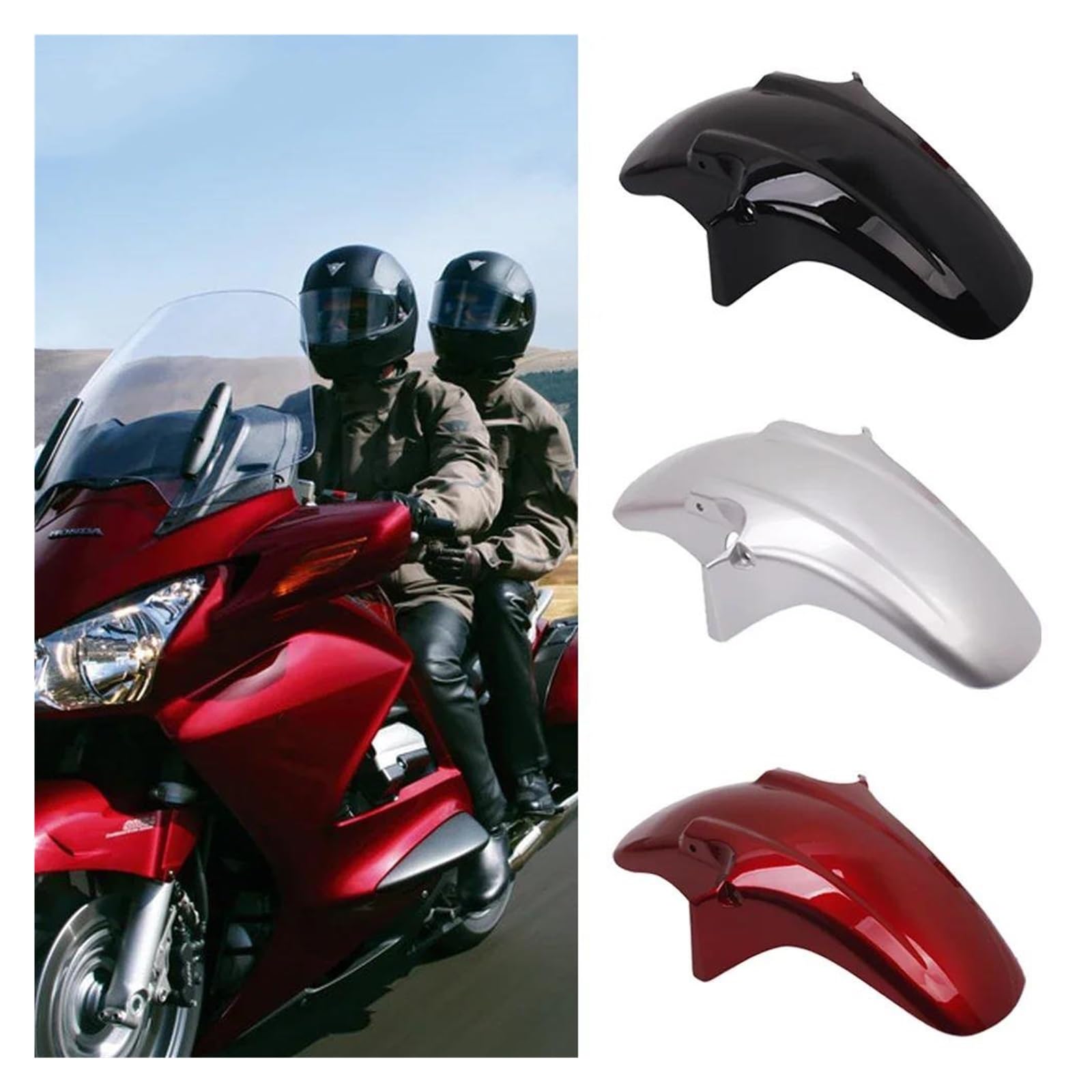 Capot Garde-Boue Moto pour CB250F CB600F CB900F CB1300 Hornet 250 600 900 CB600 Garde-Boue Avant Moto Garde-Boue Anti-éclaboussures Garde-Boue de Pneu Moto(A)