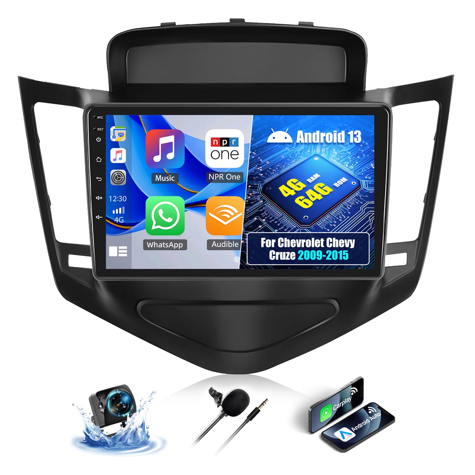 Autoradio Android 13 pour Chevy Cruze 2009-2015 avec CarPlay sans fil - 8