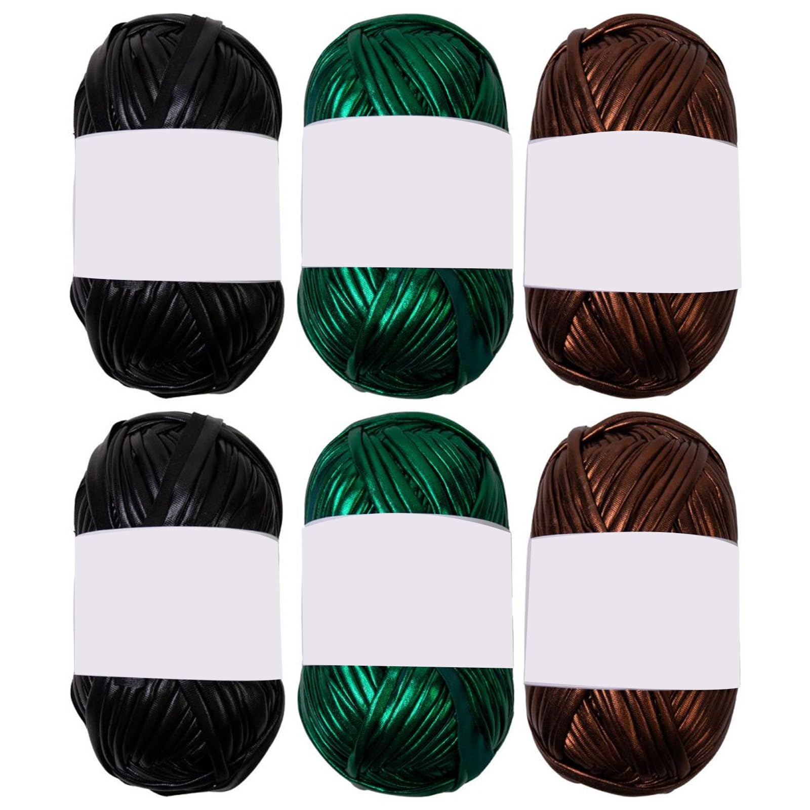 6 Pieces T-Shirt Yarn Crochet Yarn Ribbon Polyester for Crocheting Bag Craft Project