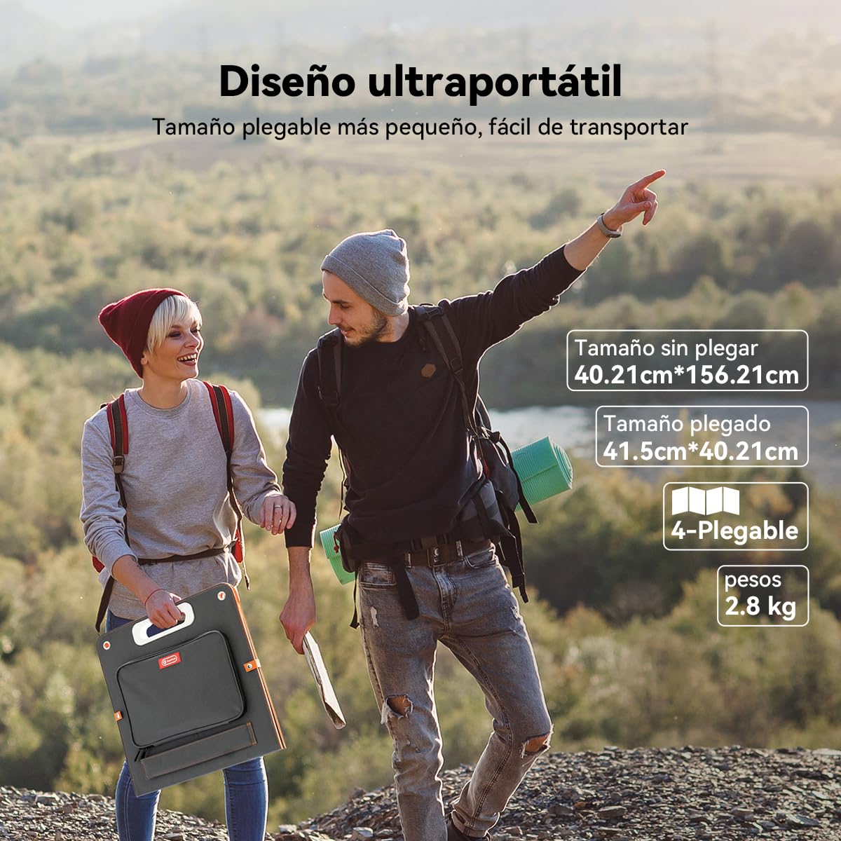 Flashfish Estación de Energía con Panel Solar 100W, Batería LiFePO4 de 179Wh,Generador Solar 300W CA(600W Pico),carga completa en 70 minutos,Batería de Repuesto para Acampar,Aventuras y Emergencias