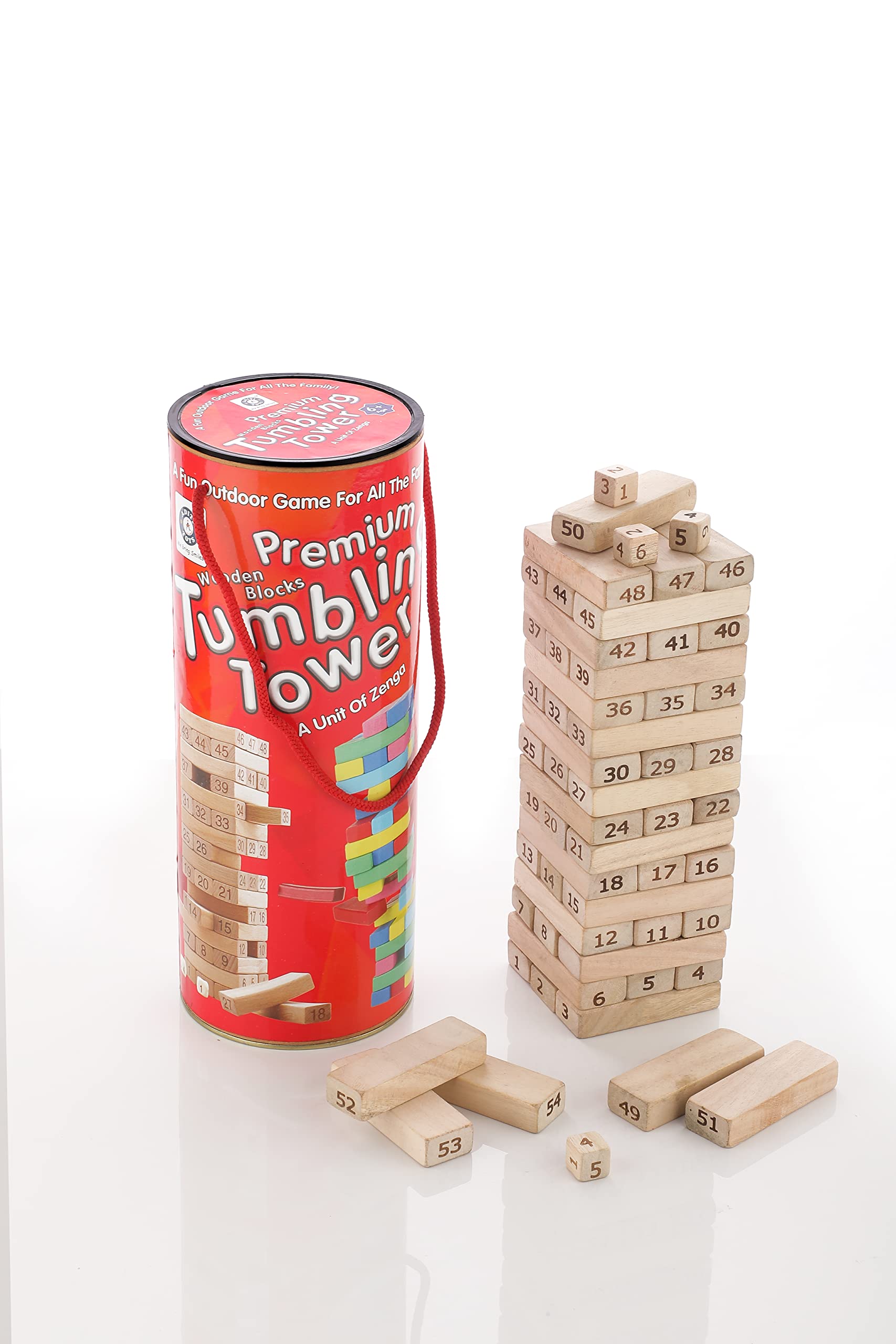 Buy Aditi Toys 54pcs Tumbling Tower A Unit of Zenga Wooden Blocks Stacking Tower Game for Kids