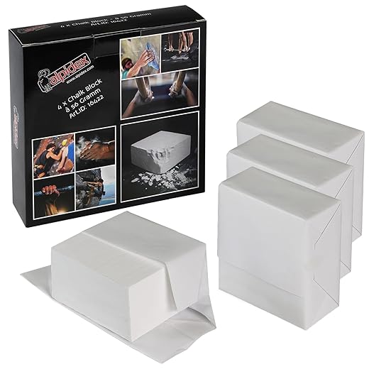 ALPIDEX 4 x Chalk Block 56g Chalk Block Sports Climbing Gym Weightlifting Chalk Gymnastics Bouldering