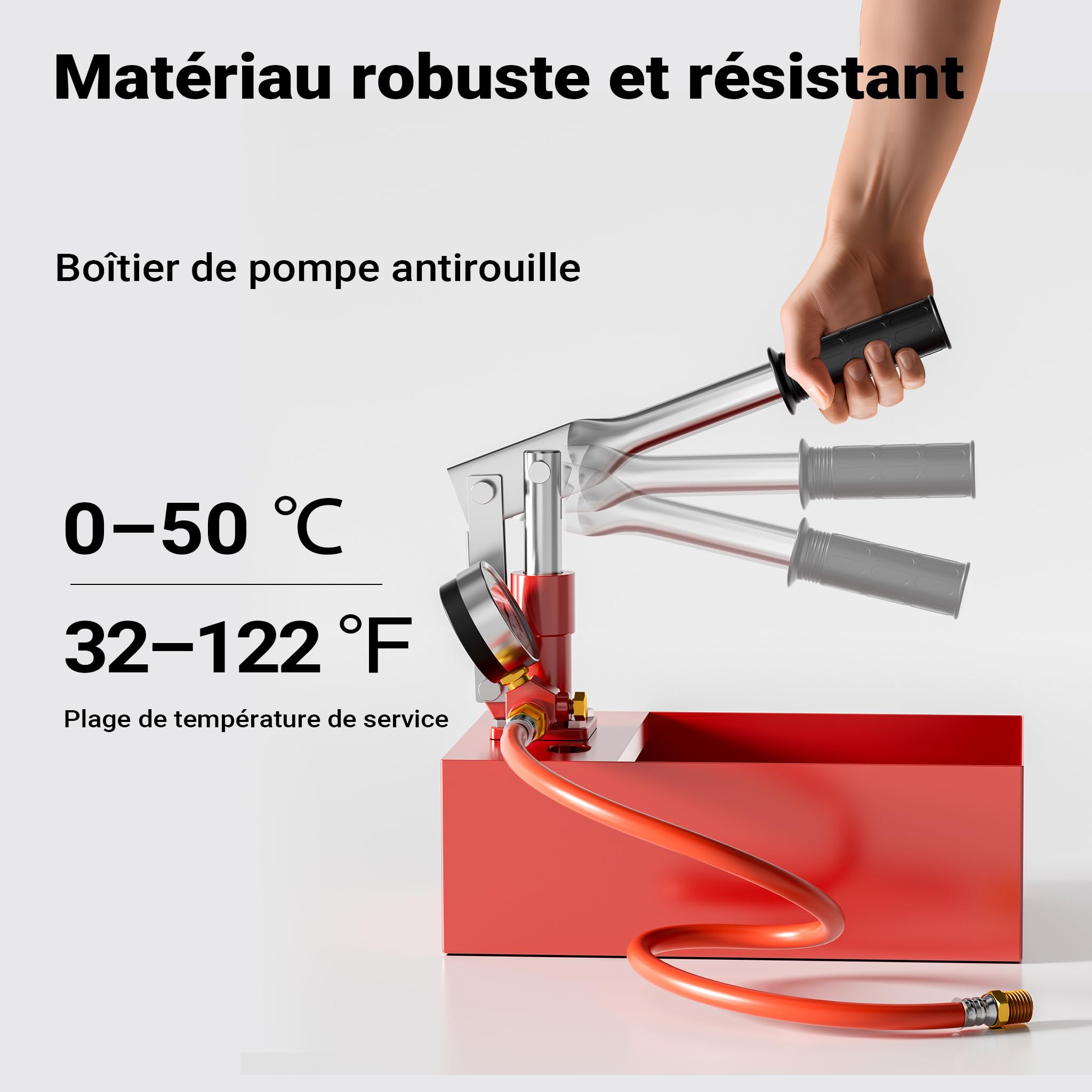 Pompe de remplissage pour Installation Sanitaire Solaire Chauffage Pression d’épreuve de 25 bars