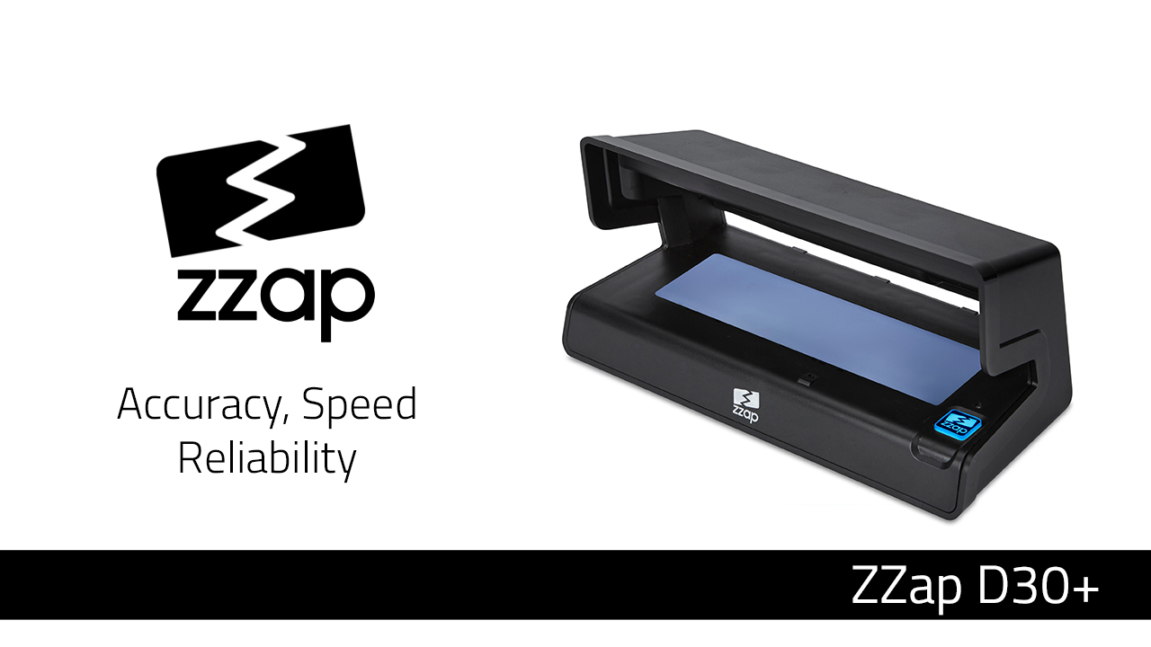 ZZap D30+ - Counterfeit Banknote Detector - LED Ultraviolet Light