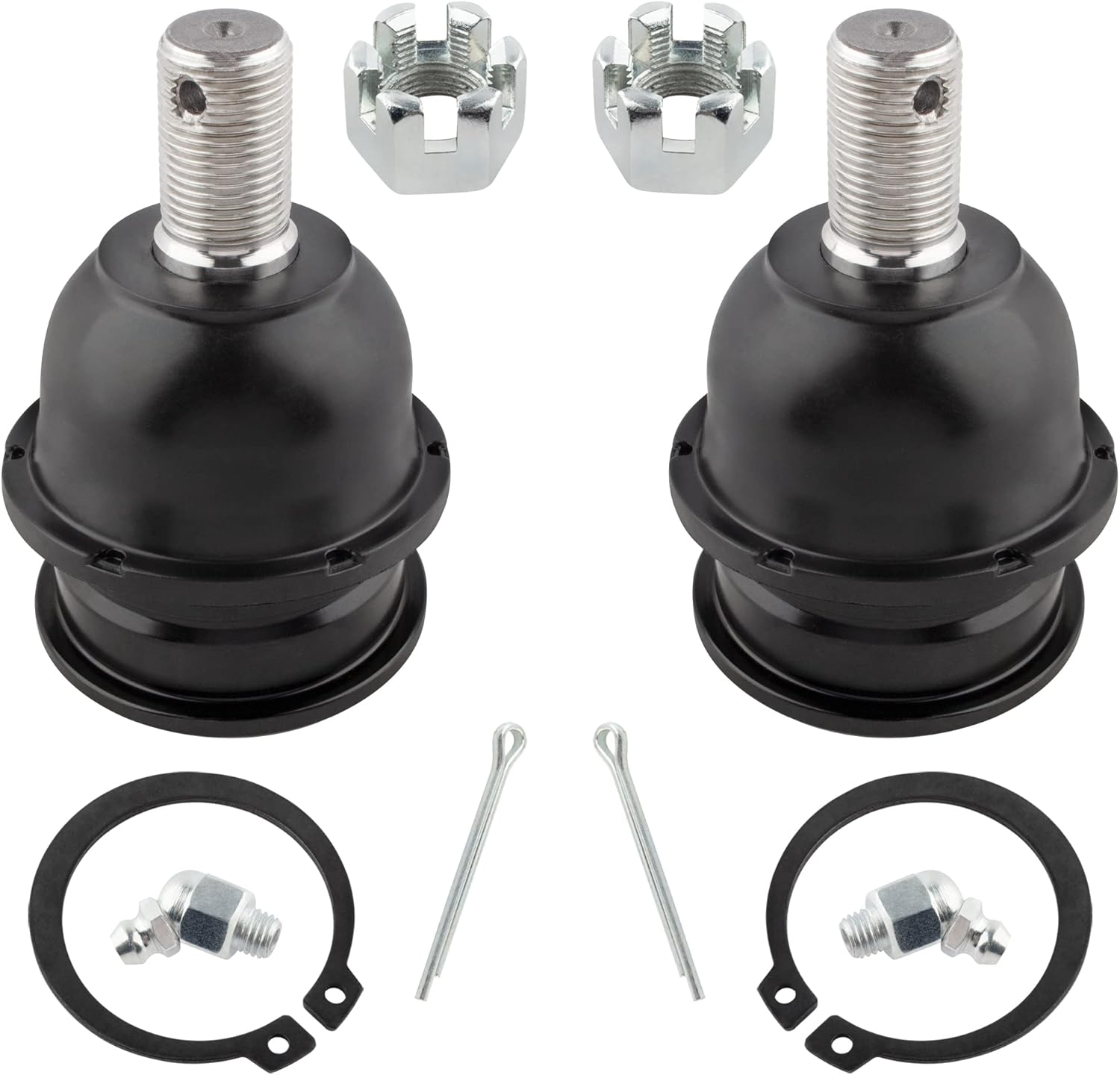 BOXI DS80943 K500038 K90663 K90104 Front Center Drag Links Upper Lower Ball Joints Sway Bars fit for Nissan Frontier 1998 1999 2000 2001 2002 2003 2004 / 2WD Models with 2.4L (Set of 7)
