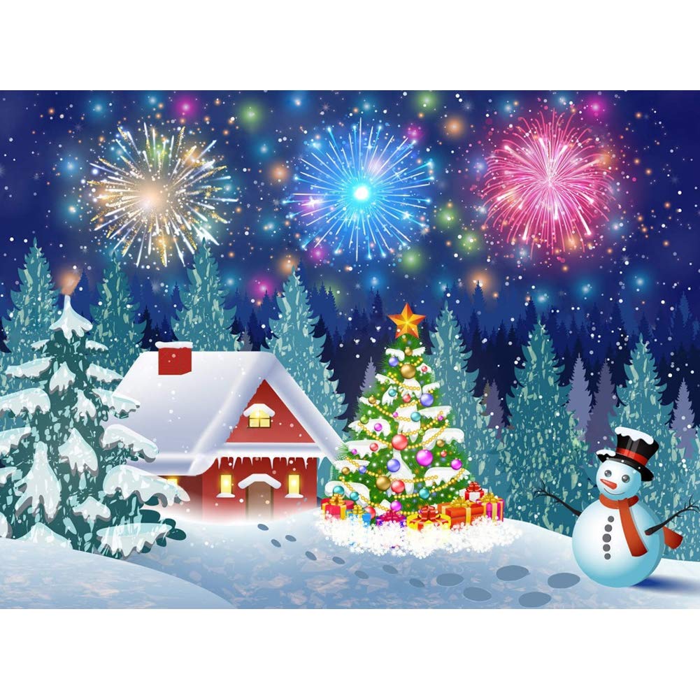 WOWDECOR Diamond Painting Complet, Bonhomme De Neige De Nnoël