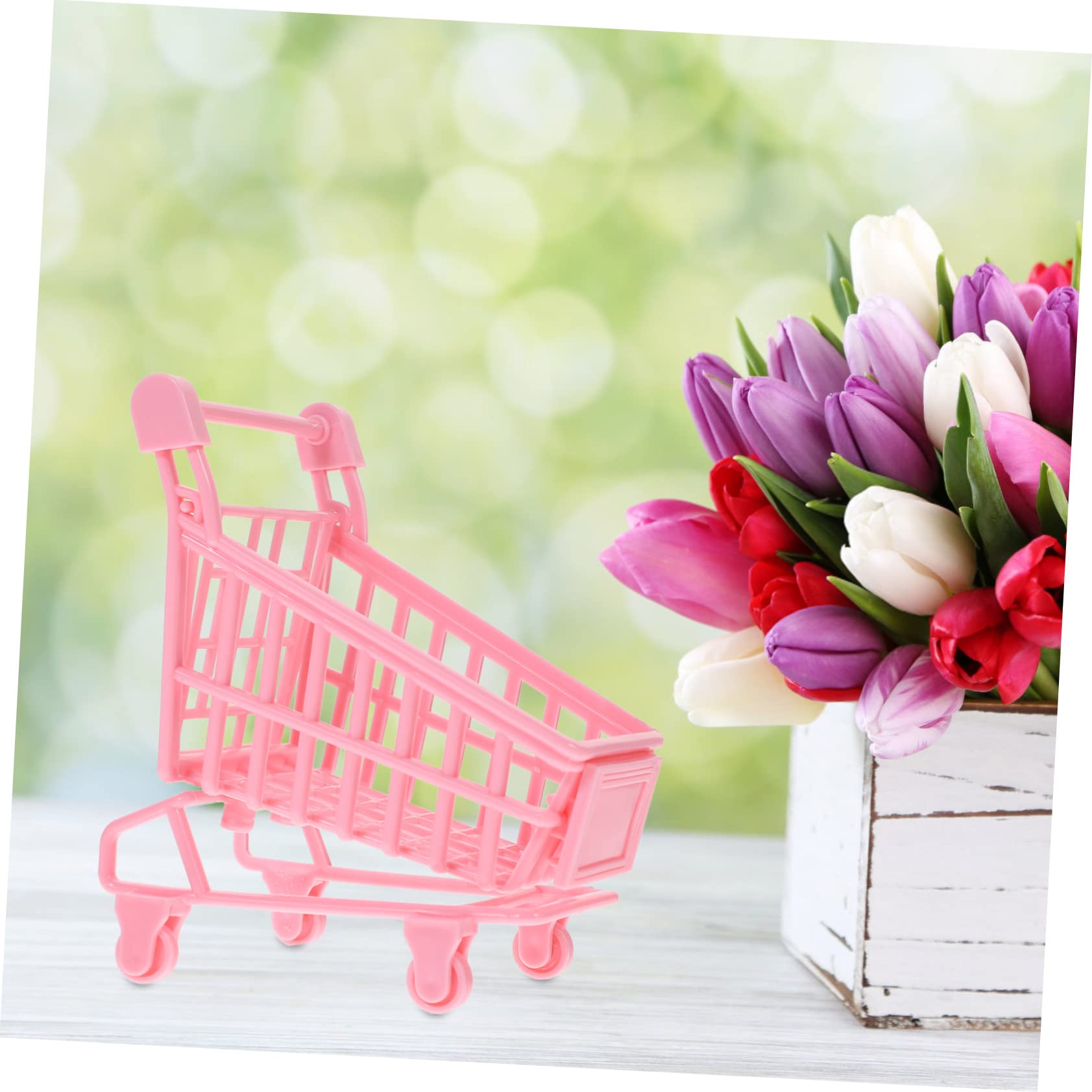 KESYOO 2pcs Shopping Cart - for - and Grocery Playtime Metal Handcart for Adventures and Imaginative Play