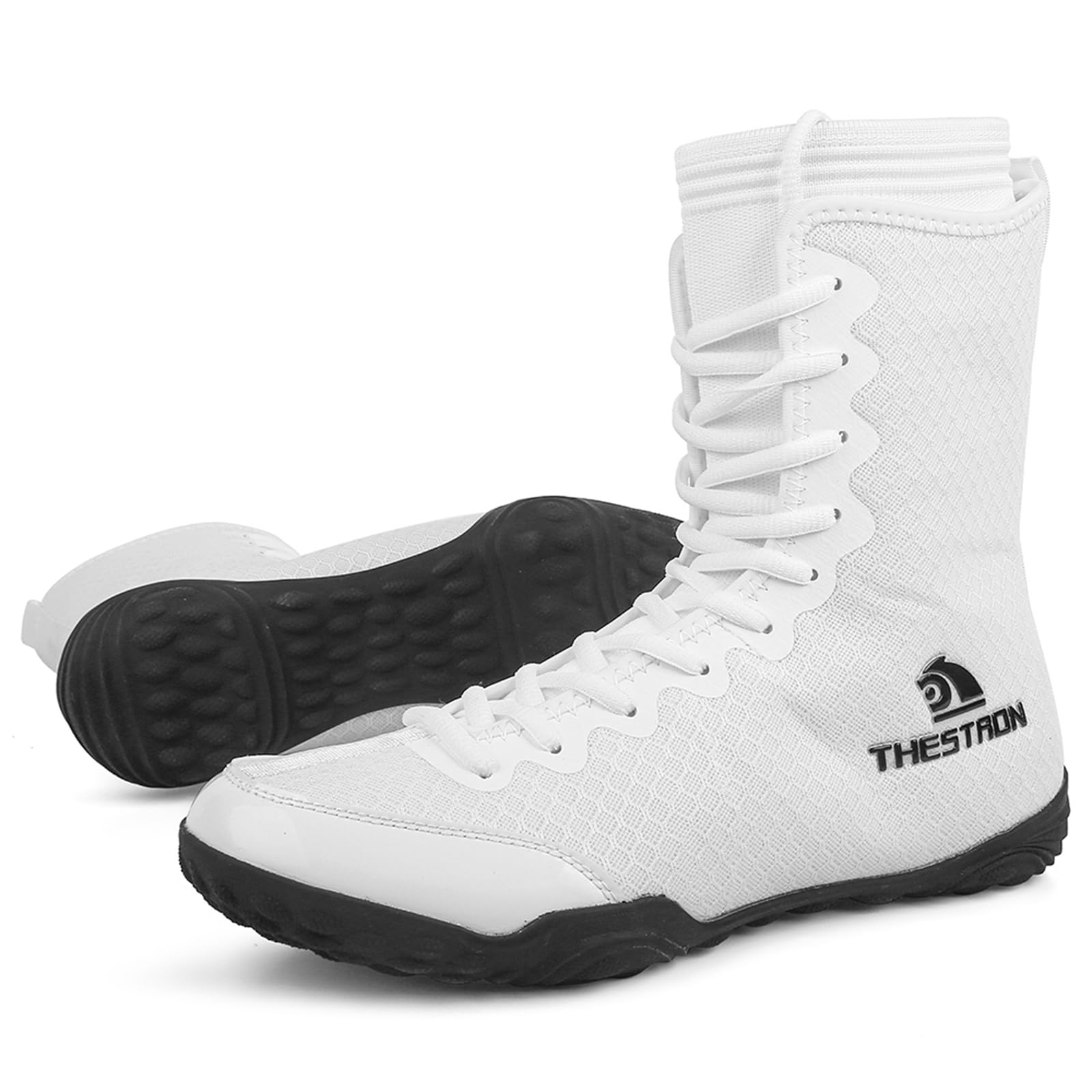 Zapatos De Boxeo Hombre, Botas De Lucha Libre Botas Antideslizantes para Entrenamiento Cruzado En Interiores Botas Deportivas Ligeras