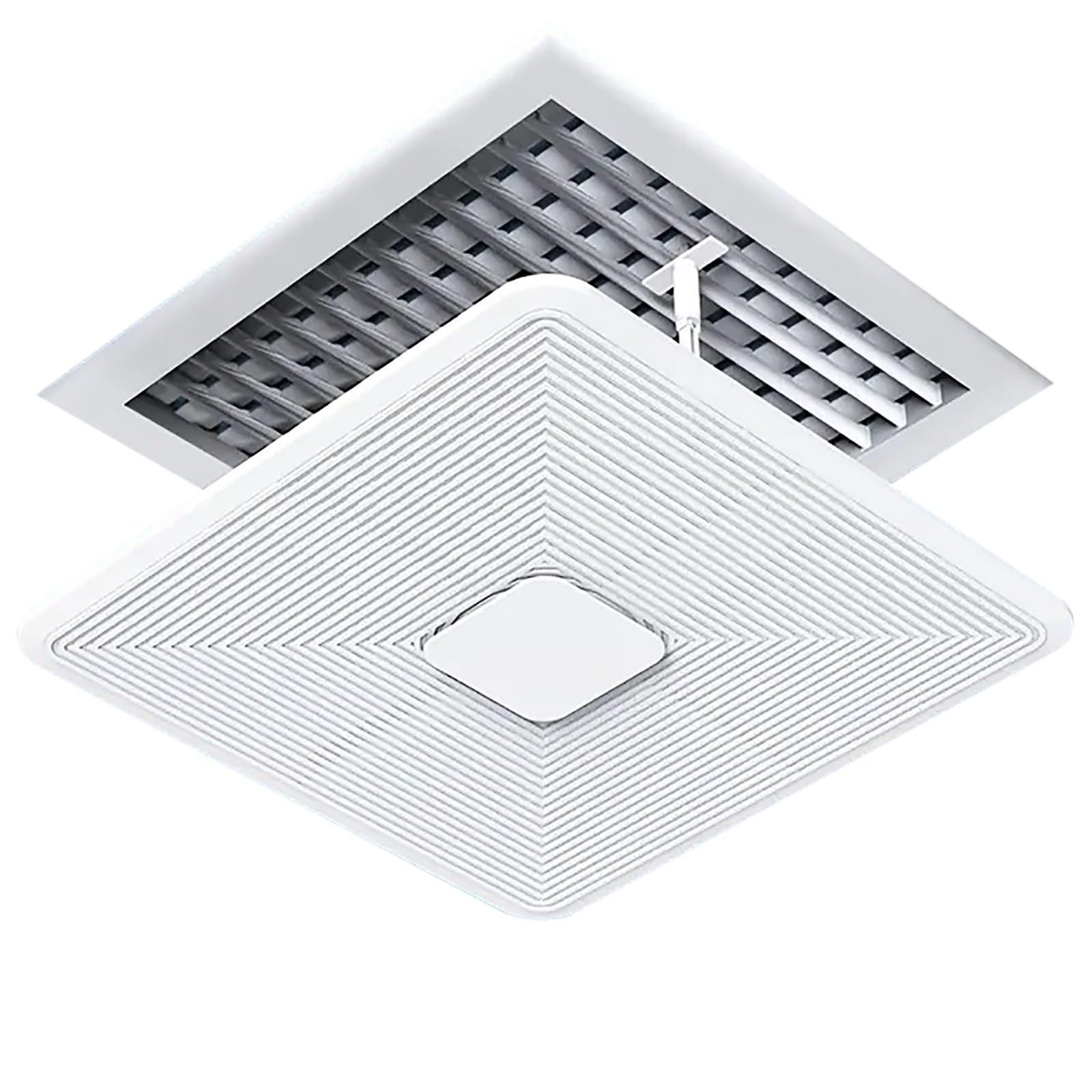 Déflecteur d'air central pour plafond 45x45 cm - Améliorez le flux de votre ventilation carrée