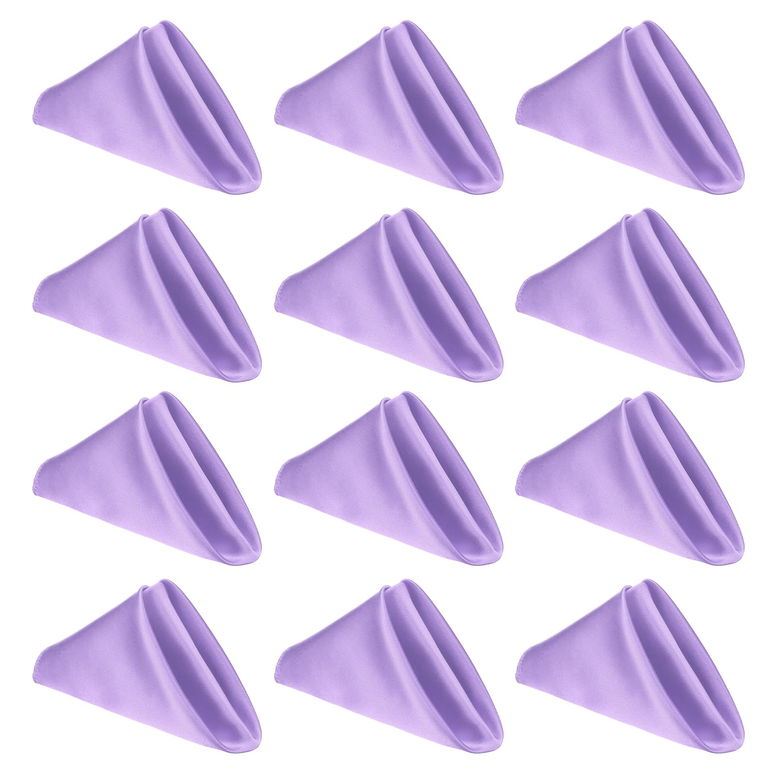 Serviettes de table douces et durables en tissu violet de qualité supérieure
