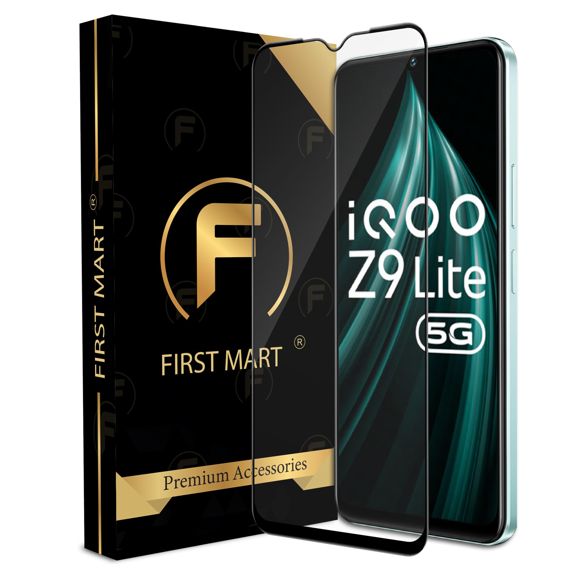 FIRST MART Tempered Glass for iQOO Z9 Lite 5G / Vivo T3 Lite 5G with Edge to Edge Full Screen Coverage and Easy Installation Kit, Pack of 1 (B0D9QMCV5H) Amazon Price History, Amazon Price Tracker