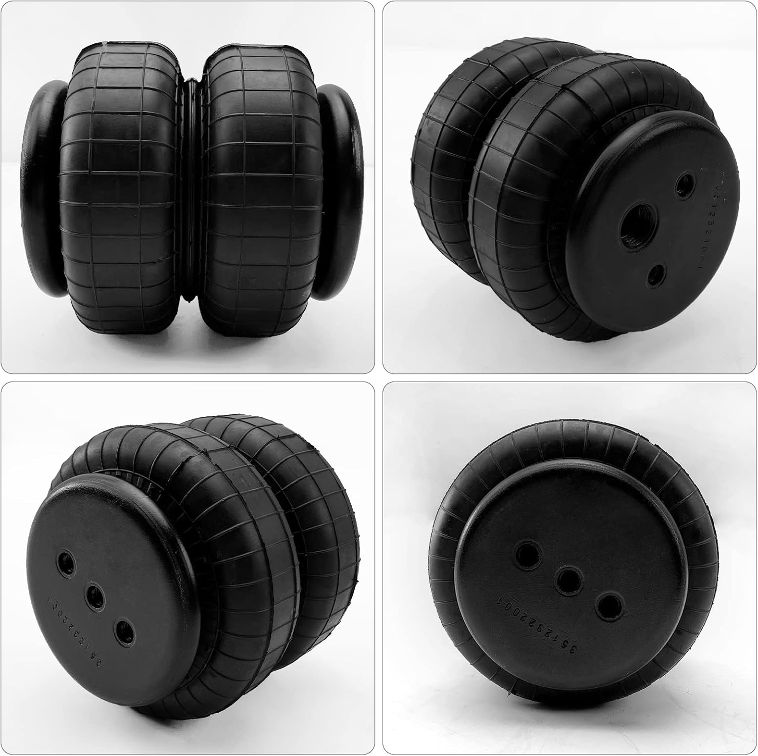 Air Spring Bag Suspension Kit 5000lbs Compatible with 2011-2017 Chevrolet Silverado 2500/3500 GMC Sierra 2500/3500 with 8 Lug Truck, Replaces OEM Number TOW-GM11HD-001