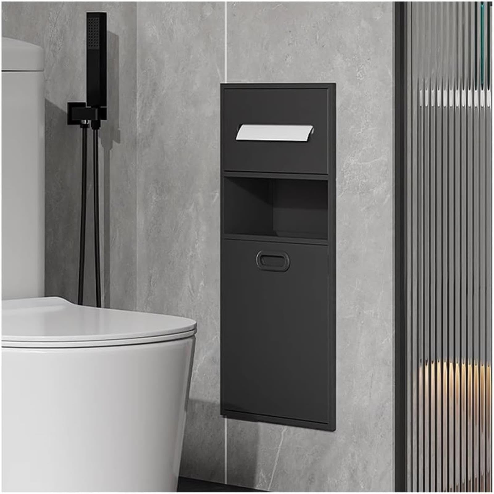 Étagère de douche encastrable en inox étanche et anticorrosion pour porte-savon mural