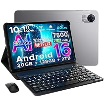 DOOGEE Tab G5 Android 16 Tablet Con SIM, 10 pollici & Gemini AI, 20GB+128GB, 2TB & T7200 Octa Core Android Tablet Con Tastiera, Penna, Mouse & Case, 7500 mAh 90Hz IPS HD & Ultra-Thin 2 | Face ID | GPS