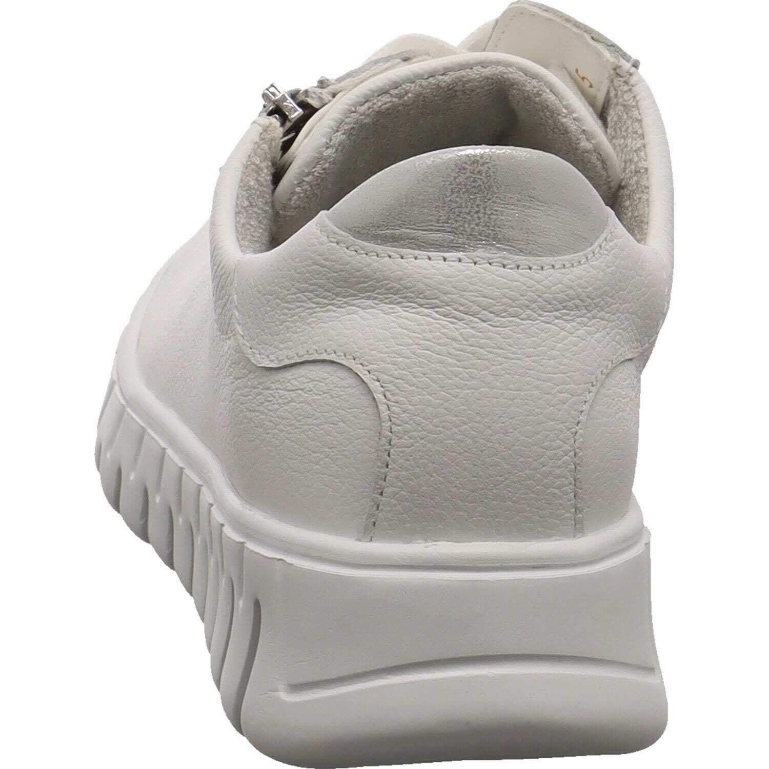 Waldläufer H-Birdy Damen Sneaker Low Leder weiß