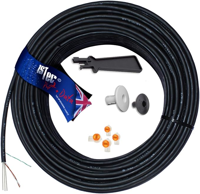 1STec 20m Roll of Genuine BT CW1415 Dropwire 11 Overhead Single Pair