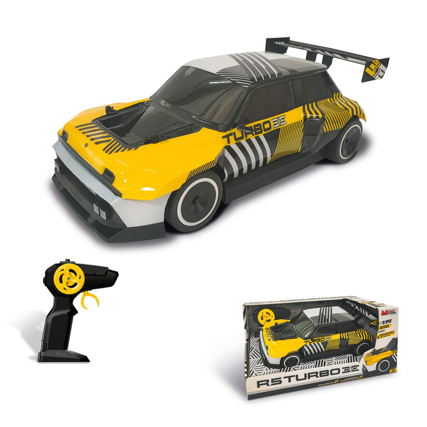 Mondo Motors Renault 5 Turbo 3E 1:14 Escala Coche Juguete 10 km/h Baterías Recargables