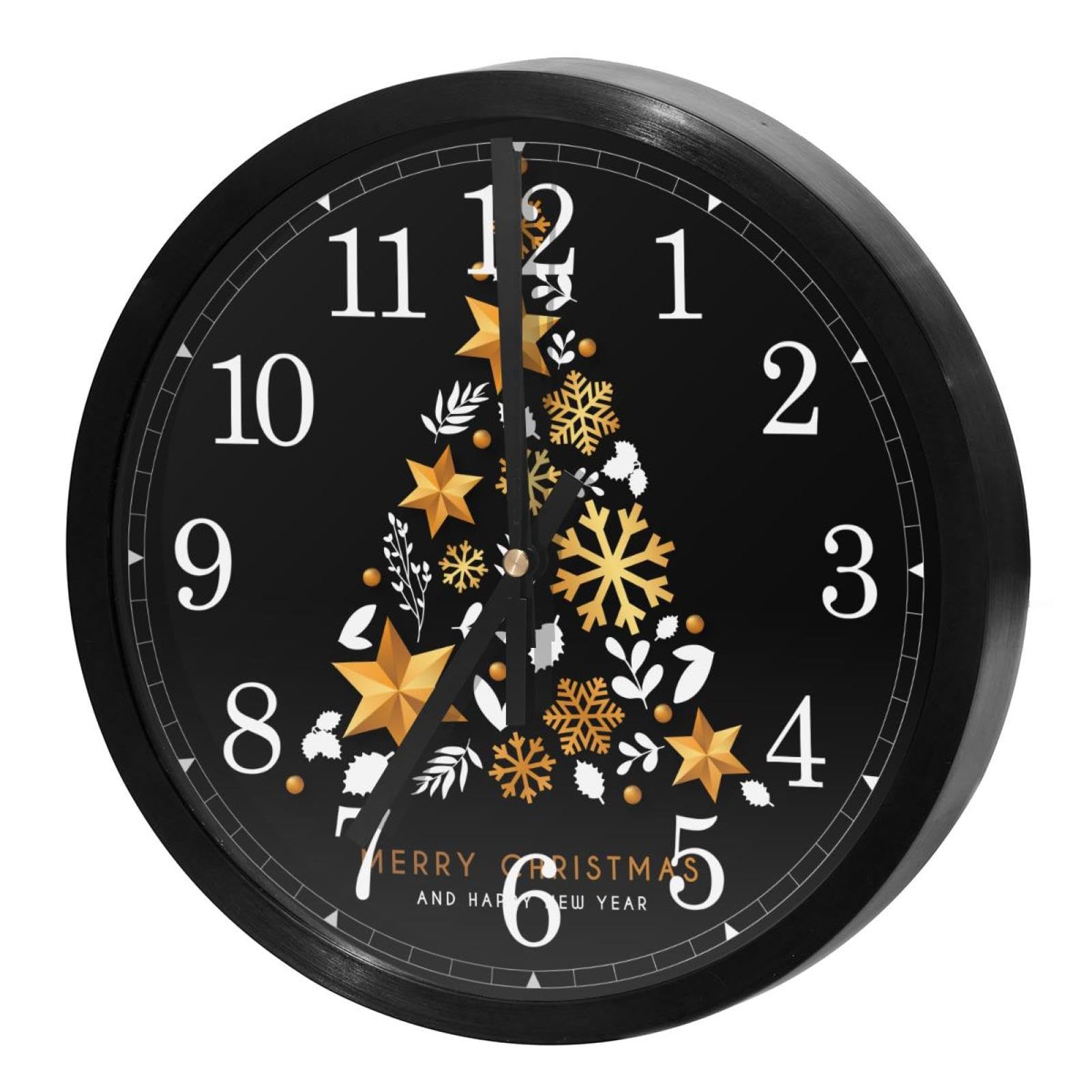 Horloge murale silencieuse pour retrouver le calme au bureau avec design doré