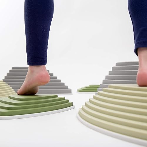 Miniatura 8 de JumpOff Jo - Rocksteady - Bloques para mejorar el equilibrio y la coordinación y piedras de espuma escalonadas, juguetes sensoriales para niños -