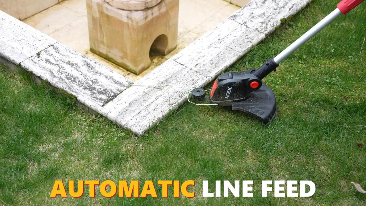 Amazon.com : MZK 20V 12'' Cordless String Trimmer, Grass