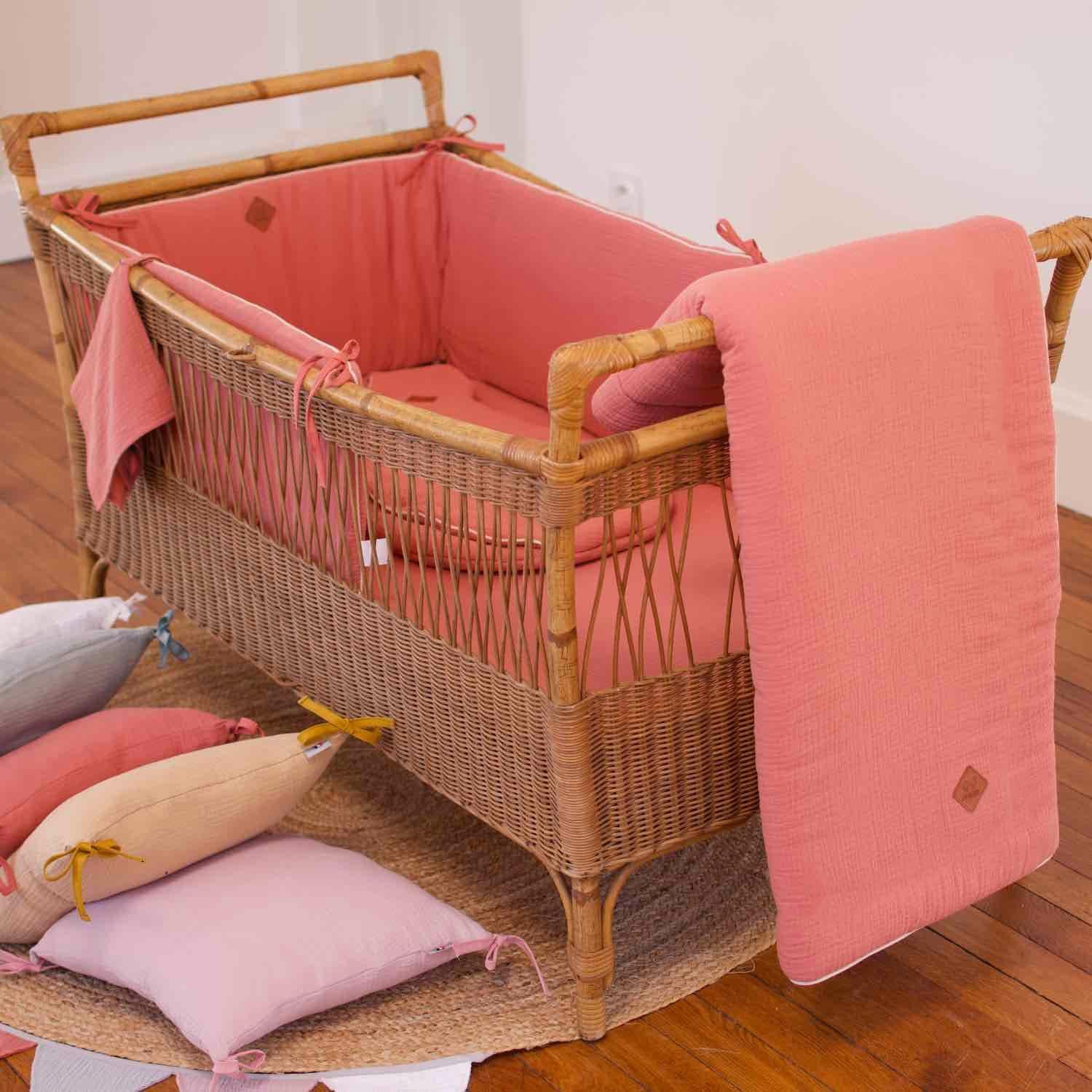 Sevira Kids - Coperta in garza di cotone, Jeanne - 100 x 70 cm Made in France