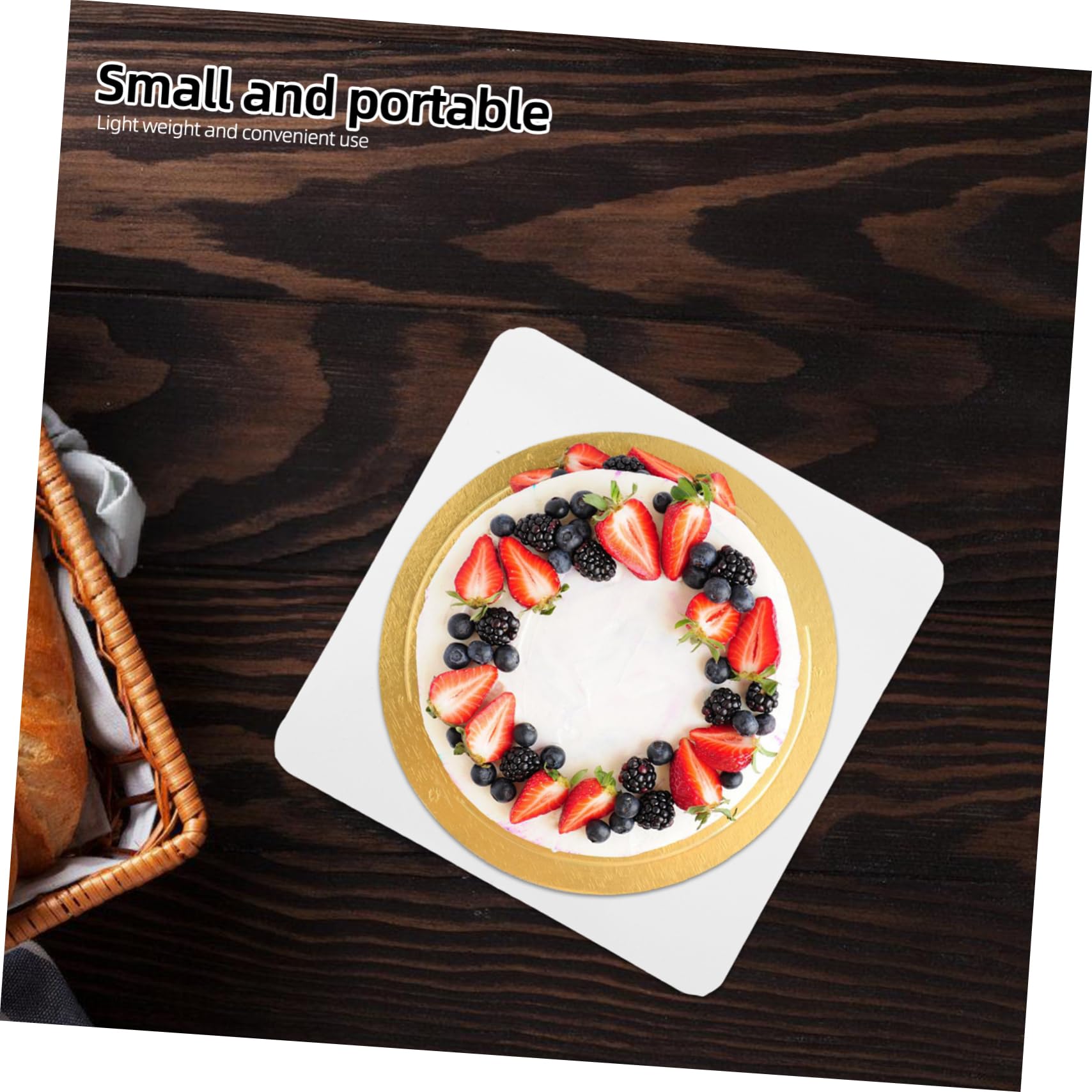 UPKOCH Tablero De Pastel Cuadrado De Base De Tarta Reutilizable para Bodas Y Fiestas Soporte para Pasteles De Limpiar 25 Piezas X 5