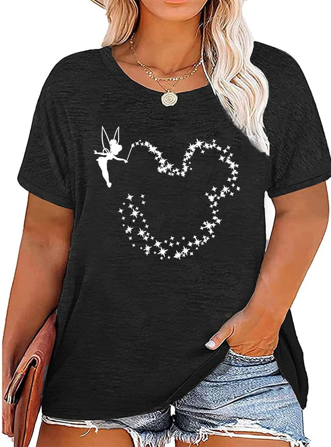 Plus Size Magical Shirts Women Magic Kingdom T Shirts Graphic Tee Cute Holiday Shirt Family Vacation Tops